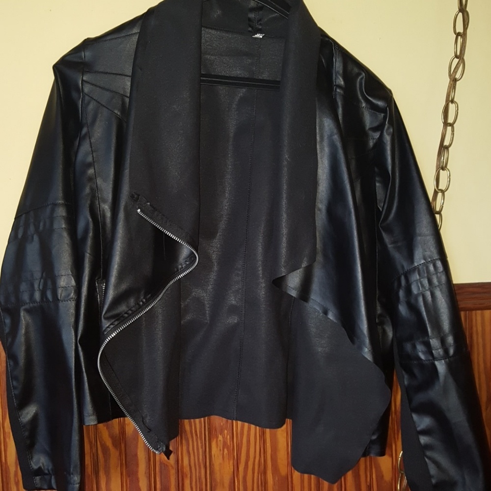 Vinal black thin jacket